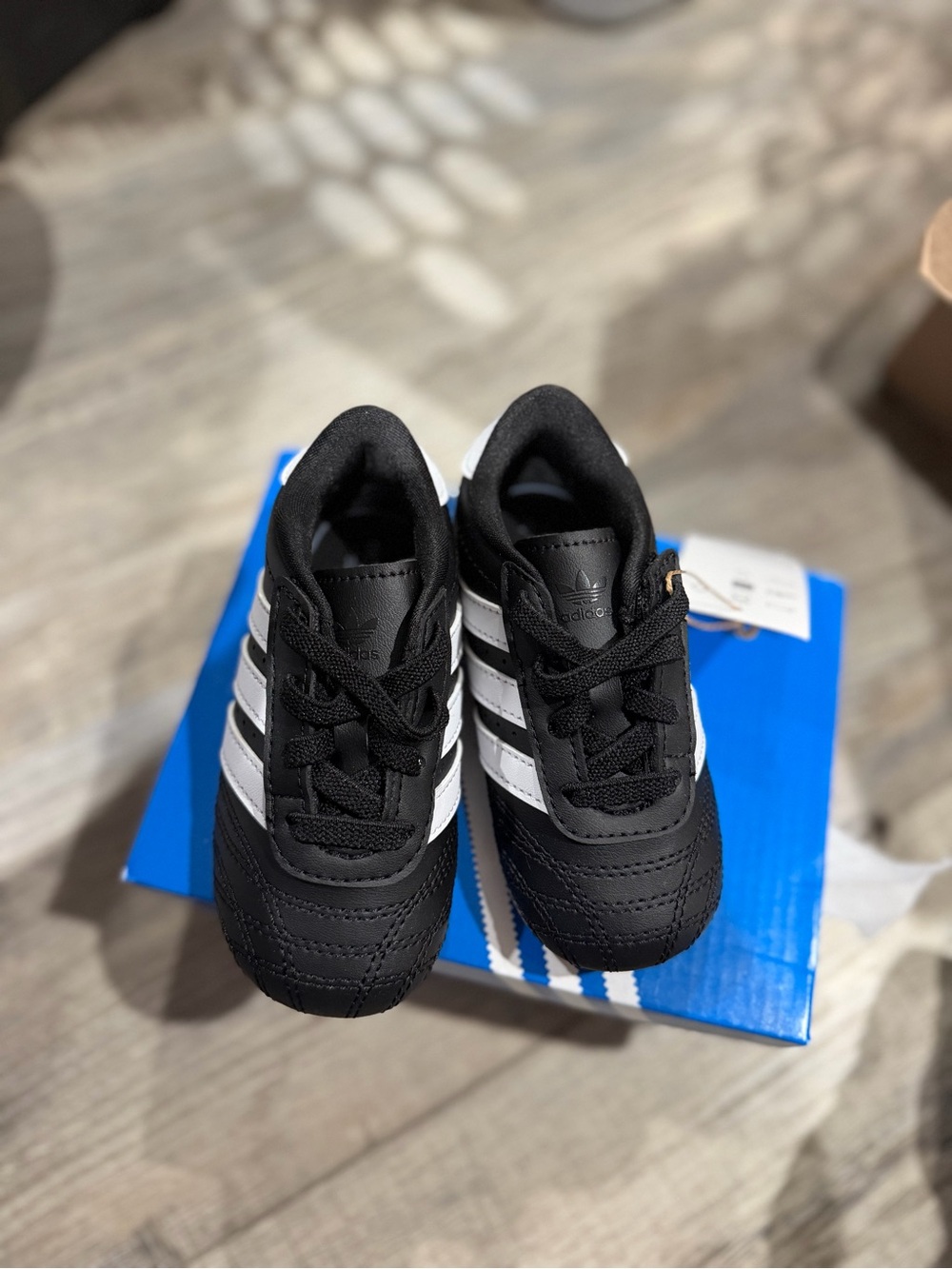 adidas Taekwondo Lace CF EL Toddler Shoes Black White Size 6K NWT - Picture 4 of 6